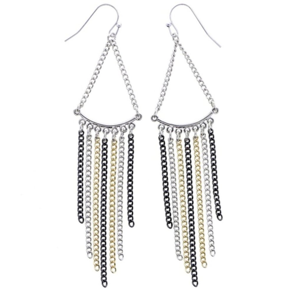 3/$20 Catherines gold and silver chain dangles - Picture 2 of 2